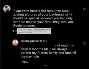 Selena Gomez revealed her 6 months relationship with Benny Blanco