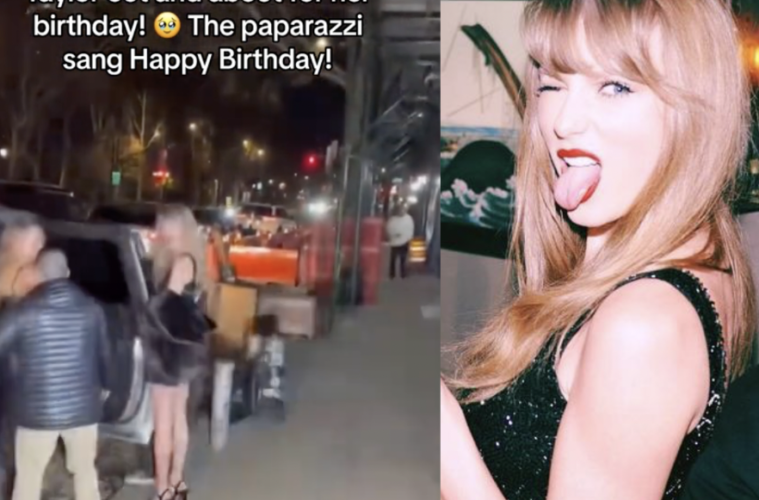 Taylor Swift Birthday Paparazzi Singing Video Watch