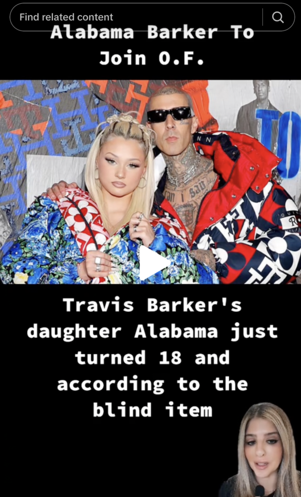 Alabama Barker Instagram Post Cupcake Copying Kim Kardashian?