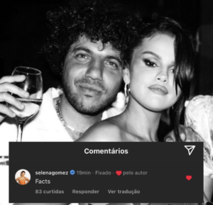 Selena Gomez confirmed her romance with Benny Blanco 