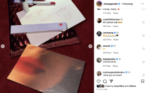 The Grammy winner sent gifts to fans 
