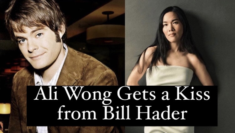 Ali Wong Gets a Kiss from Boyfriend Bill Hader After Golden Globe