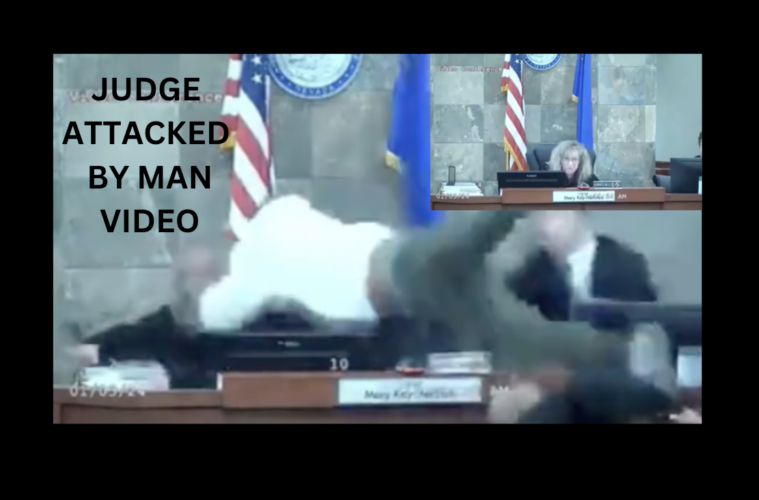 Man Attacks Las Vegas Judge At Sentencing Video