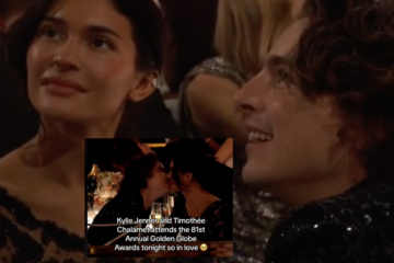 Kylie Jenner Golden Globes Kiss Timothee Chalamet First 2024 Appearance
