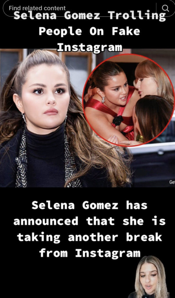 Selena Gomez Finsta Accounts Leaked?