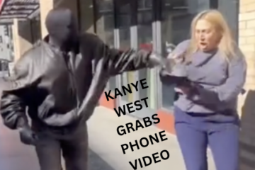 Kanye West Paparazzi Video Grabs Phone Exposed