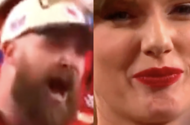 Travis Kelce Super Bowl Speech Taylor Swift Reaction Embarrassed?