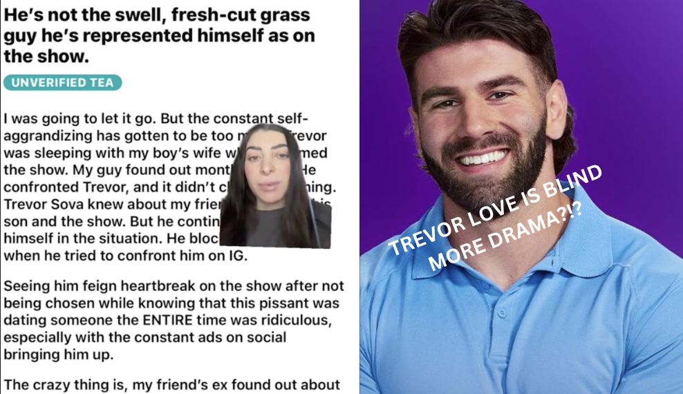 Trevor Love is Blind Reddit Sleeping With Married Woman Alleged