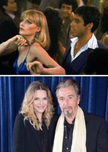 Michelle Pfeiffer and Al Pacino 1983 and 2023