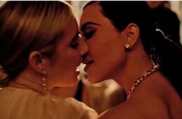 Kim Kardashian Kiss Emma Roberts