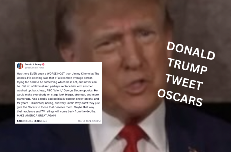 What Did Donald Trump Tweet Oscars 2024