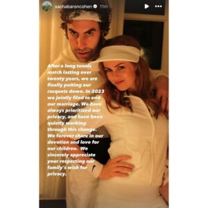 Sacha Baron Cohen and Isla Fisher announced their split in an Instagram Story statement on April 5, 2023.