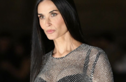 Demi Moore Now Fashion Dolce and Gabbana See-Through Dress