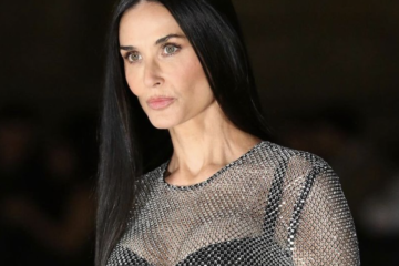 Demi Moore Now Fashion Dolce and Gabbana See-Through Dress