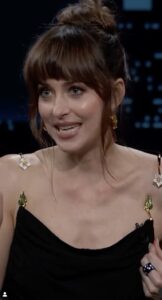 Dakota Johnson Wardrobe Malfunction on Jimmy Kimmel