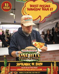 Dave Portnoy Round Two of One Bite Pizza Festival