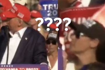 Trump Rally Suspicious Woman Video Viral Alleged