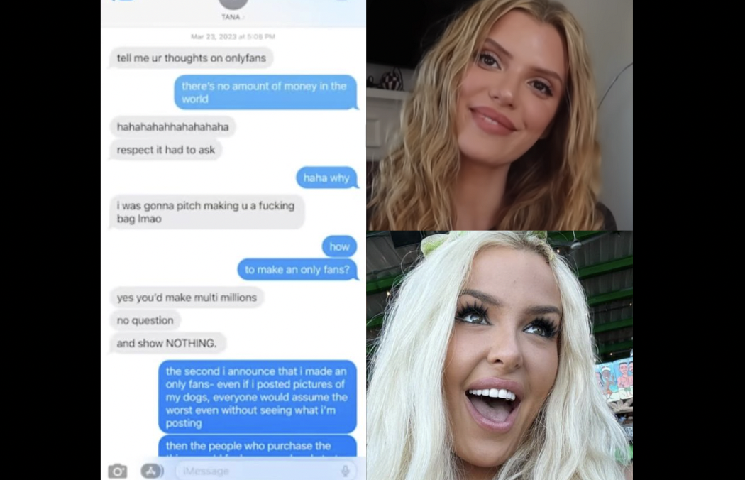 Tana Mongeau Alissa Violet OnlyFans Text Messages Receipts Exposed