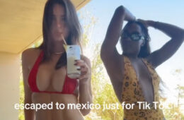Emily Ratajkowski is holidaying in Mexico “just for TikTok”
