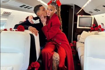 Winnie Harlow & Kyle Kuzma Get Engaged Mid-Air with a Romantic Proposal