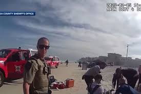 Elderly Driver Runs Over Sunbather on Florida Beach
