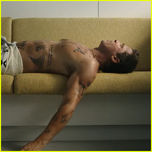 Brad Pitt Showcases Tattoos in 'F1' Teaser