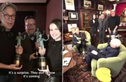 SeSelena Gomez Surprises Steve Martin and Martin Short with Their First-Ever SAG Awards