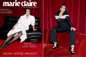 Salma Hayek Stuns in Marie Claire Cover Shoot