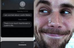 Justin Bieber Grandpa Text Message Viral