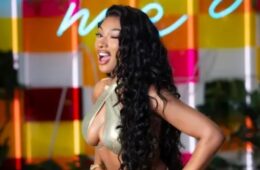 Megan Thee Stallion Stuns in Gold Bikini on Love Island USA