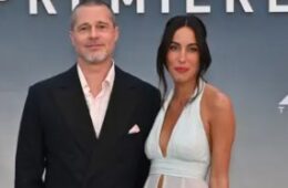 Brad Pitt Awkwardly Dodges Ines de Ramon’s Kiss at ‘F1’ Premiere