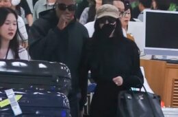 Bianca Censori Covers Up Head-to-Toe & Carries Birkin at Seoul Airport with Kanye West