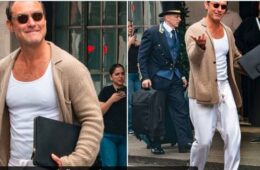 Jude Law Turns Heads in Stylish Knitwear During Outing With Friends