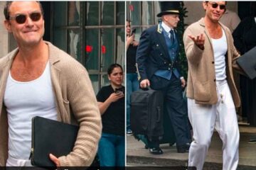 Jude Law Turns Heads in Stylish Knitwear During Outing With Friends