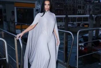 Fans Bewildered by Kim Kardashian’s Billowing Venice Couture: ‘All I See Are Sheets and Wedgies’