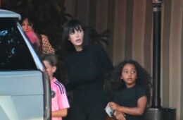 Bianca Censori Rocks Controversial Capri Pants with Kanye West’s Kids
