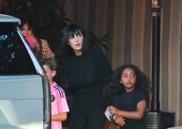 Bianca Censori Rocks Controversial Capri Pants with Kanye West’s Kids