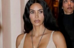 Kim Kardashian Stuns in Beige While Vacationing in Rome
