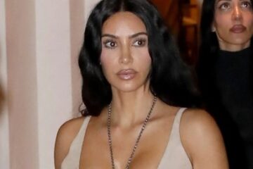 Kim Kardashian Stuns in Beige While Vacationing in Rome