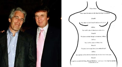 Copy of Trump’s Alleged Birthday Doodle to Epstein Released by Congress