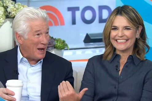 Richard Gere Crashes 'Today' Show Segment, Leaving Savannah Guthrie Flustered