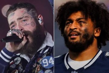 Post Malone Honors Marshawn Kneeland During Halftime Tribute