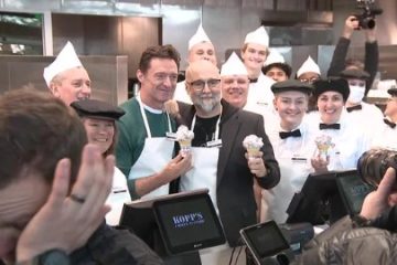 Hugh Jackman Delights Fans by Serving Kopp’s Frozen Custard