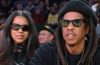 Jay-Z & Blue Ivy Shine Courtside at Lakers Game