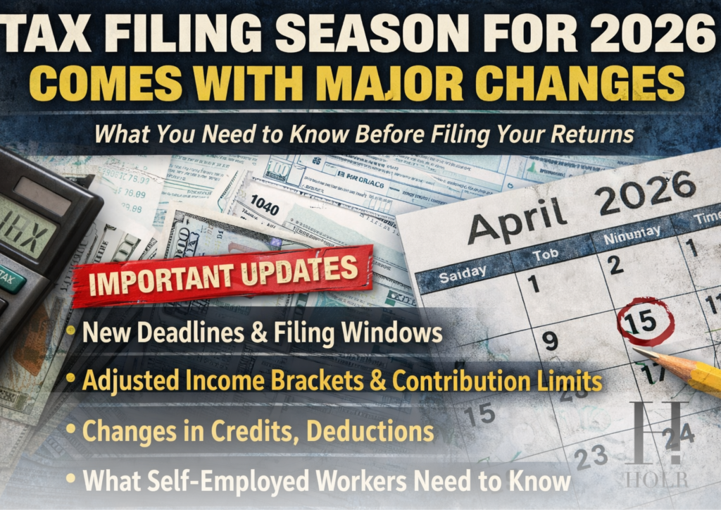 Tax Filing Season for 2026 Comes With Major Changes –