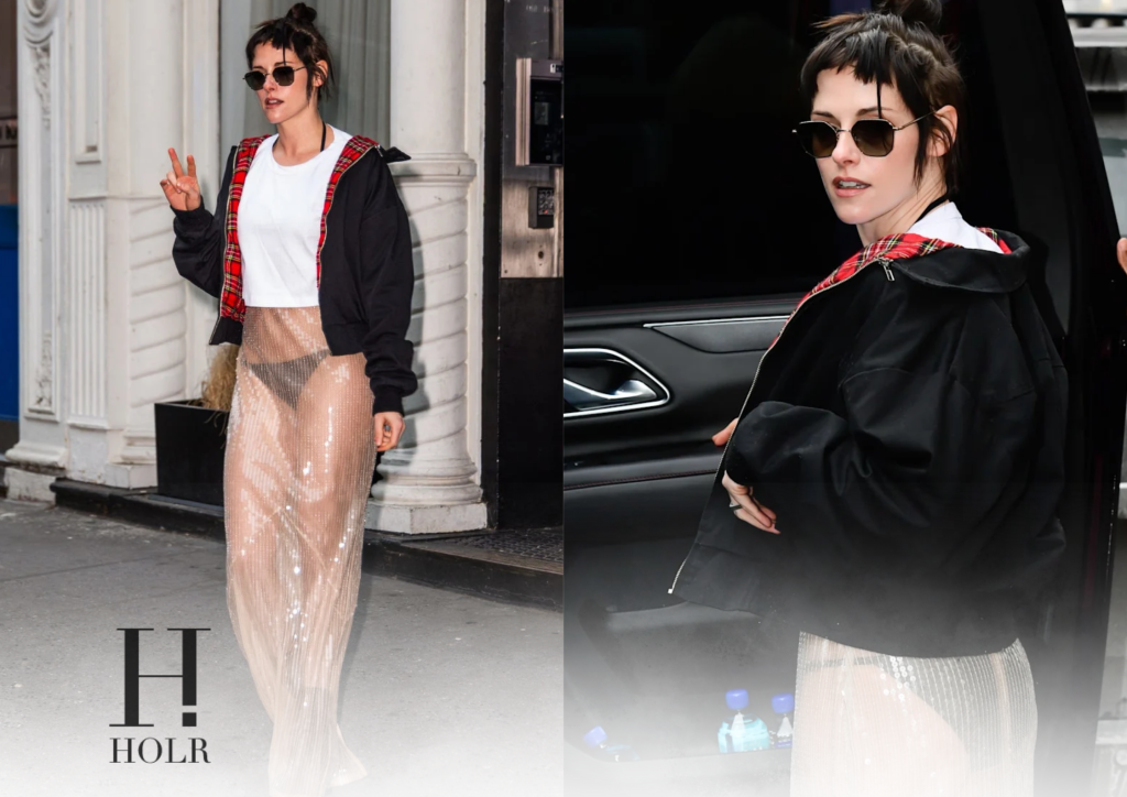 Kristen Stewart Turns Heads in Sheer Sequined Skirt on Late Night Show – Kristen Stewart Turns Heads in Sheer Sequined Skirt on Late Night Show –