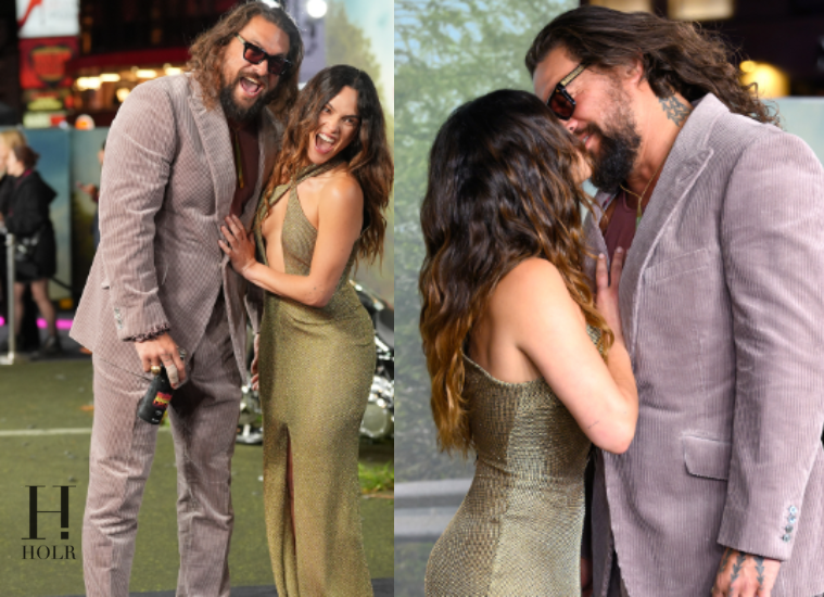 Jason Momoa Steps Out With His Amor Adria Arjona in London –