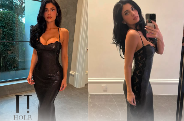 Kylie Jenner Wears 1996 Gianni Versace — and Does Her Own Makeup