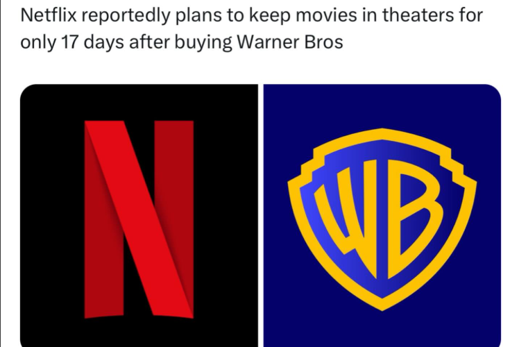 Netflix Eyes 17-Day Theatrical Runs After Warner Bros. Deal