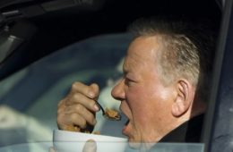 William Shatner Spotted Eating Cereal in His Car